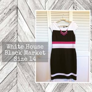 White House Black Market color block dress